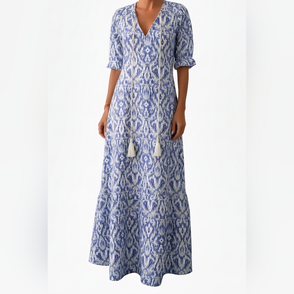 NEW Shewin Casual Stroll Dress Sky Blue M